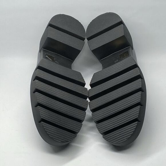 Stuart Weitzman Metallic Leather Lug-Sole Loafers size 8.5 - Picture 11 of 12